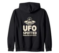 Christian UFO Spotted Unidentified Faith Object Cross Zip Hoodie