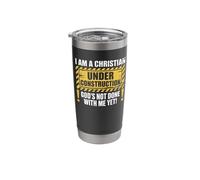 Christian Under Construction God's Not Done with Me Yet Stainless Steel Insulated Tumbler