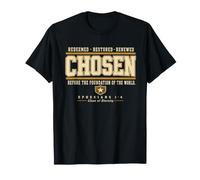 Christian Varsity Graphic Chosen Before The Foundation T-Shirt