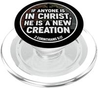 Christian Verse If Anyone Is In Christ He Is A New Creation PopSockets PopGrip for MagSafe
