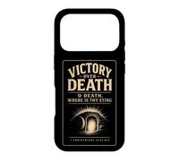 Christian Victory Over Death Bible Verse Gift Case for iPhone 17 Pro