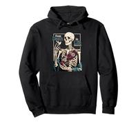 Christian Vintage Gothic Skeleton Bible Quote Romans 6-13 Pullover Hoodie