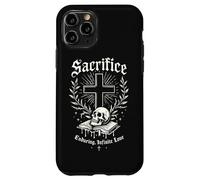 Christian Vintage Gothic Skull Cross Sacrifice Enduring Love Case for iPhone 11 Pro
