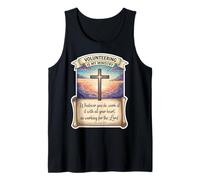 Christian Volunteer Volunteering is My Ministry Jesus Christ Tank Top