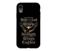 Christian Wait On The Lord Isaiah 40:31 Faith Gift Case for iPhone XR