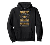 Christian Wait On The Lord Isaiah 40:31 Faith Gift Pullover Hoodie