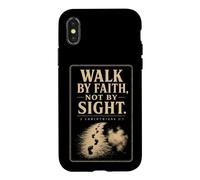 Christian Walk By Faith Not By Sight 2 Corinthians 5:7 Case for iPhone X/XS