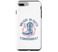Christian Walk in Faith Cowgirl Boots 2 Corinthians 5:7 Case for iPhone 7 Plus/8 Plus