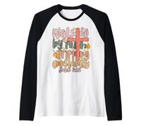 Christian Walking by Faith Tripping Constantly Bible Quote Raglan Baseball Tee
