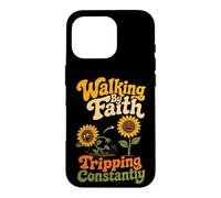 Christian Walking By Faith Tripping Constantly Gift Case for iPhone 16 Pro