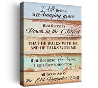 Christian Wall Art,I Still Believe inAmazing Grace Wall Art Canvas Poster Print,Christian Home Office Bedroom Wall Decor W641