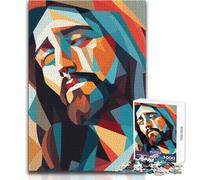 Christian Wall Art Jigsaws 1000 Pieces for Teenagers Strategic Thinking Learning Game Ideal Meaningful Gift for Any Event Size 38x52cm