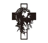 Christian Wall Decor - Black Indoor Vertical Hangable Sculpture,Wooden Religious Room Decor,for Home Workplace Church Dorm Prayer Room Chapel