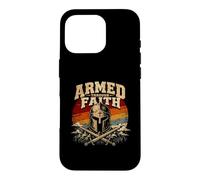 Christian Warrior Armed Through Faith Armor Of God Case for iPhone 16 Pro