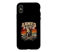 Christian Warrior Armed Through Faith Armor Of God Case for iPhone X/XS
