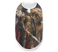 Christian Warrior Knight Lion Dog Shirts Pullover Pet Vest T-shirts for Small Medium Dogs & Cats