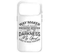 Christian Way Maker Miracle Worker Light in the Darkness Case for iPhone 17 Pro Max