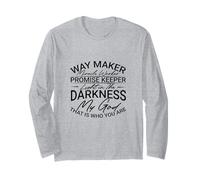 Christian Way Maker Miracle Worker Light in the Darkness Long Sleeve T-Shirt
