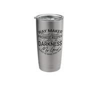 Christian Way Maker Miracle Worker Light in The Darkness Stainless Steel Insulated Tumbler
