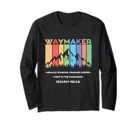 Christian Waymaker Miracle Worker Promise Keeper Vintage Long Sleeve T-Shirt