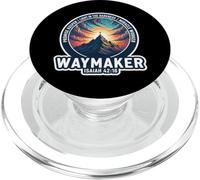 Christian Waymaker Promise Keeper Miracle Worker Bible Verse PopSockets PopGrip for MagSafe