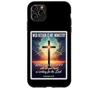 Christian Web Design Is My Ministry Designer Developer Jesus Case for iPhone 11 Pro Max