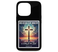 Christian Web Design Is My Ministry Designer Developer Jesus Case for iPhone 13 Pro