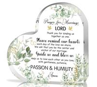Christian Wedding Gifts for Couples Marriage Prayer Plaque Marriage Gifts for Couples Marriage Blessing Gifts Religious Wedding Gifts for Married Couples Newlyweds Christian Bridal Shower Gifts