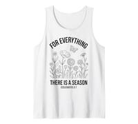 Christian Wildflower Bible Verse Ecclesiastes 3:1 Tank Top