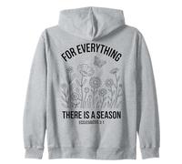 Christian Wildflower Bible Verse Ecclesiastes 3:1 Zip Hoodie