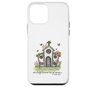 Christian Wildflowers Grow Church Luke 12:27 Scripture Case for iPhone 12 mini