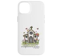 Christian Wildflowers Grow Church Luke 12:27 Scripture Case for iPhone 14 Plus