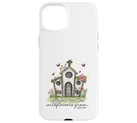 Christian Wildflowers Grow Church Luke 12:27 Scripture Case for iPhone 15 Plus