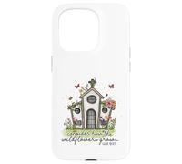 Christian Wildflowers Grow Church Luke 12:27 Scripture Case for iPhone 15 Pro