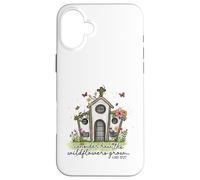 Christian Wildflowers Grow Church Luke 12:27 Scripture Case for iPhone 16 Plus