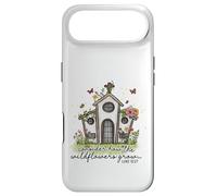 Christian Wildflowers Grow Church Luke 12:27 Scripture Case for iPhone Air