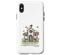Christian Wildflowers Grow Church Luke 12:27 Scripture Case for iPhone X/XS
