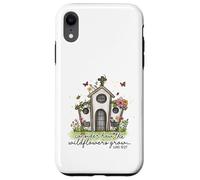 Christian Wildflowers Grow Church Luke 12:27 Scripture Case for iPhone XR