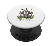 Christian Wildflowers Grow Church Luke 12:27 Scripture PopSockets Adhesive PopGrip