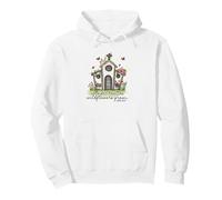 Christian Wildflowers Grow Church Luke 12:27 Scripture Pullover Hoodie