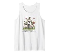 Christian Wildflowers Grow Church Luke 12:27 Scripture Tank Top