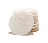 Christian Wolf 1-5/16" Light Crisp White Communion Wafer - Perfect for Distribution Round No. 2 with Crucifix Design - 1-5/16 Inch 1,000 Count