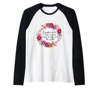 Christian Woman Bible Verse Jesus Greater is He Who is in Me Raglan Baseball Tee