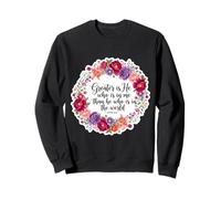 Christian Woman Bible Verse Jesus Greater Is He Who Is In Me Sweatshirt