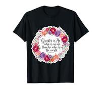 Christian Woman Bible Verse Jesus Greater is He Who is in Me T-Shirt