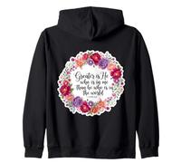 Christian Woman Bible Verse Jesus Greater Is He Who Is In Me Zip Hoodie