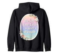 Christian Woman Verse The Joy Of The Lord Is Your Strength Zip Hoodie