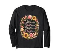 Christian Women Christ Beside Me Christ Before Me Irish Long Sleeve T-Shirt