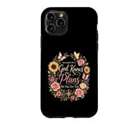 Christian Women Jeremiah 29:11 God Knows The Plans Floral Case for iPhone 11 Pro