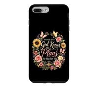 Christian Women Jeremiah 29:11 God Knows The Plans Floral Case for iPhone 7 Plus/8 Plus